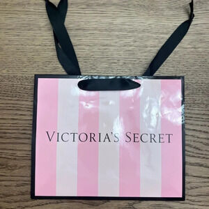 Victoria Secret small sateen cardboard shopping bag 